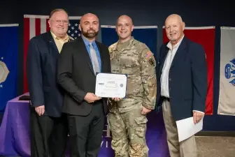 Randy Spade is presented with ESGR Patriot Award